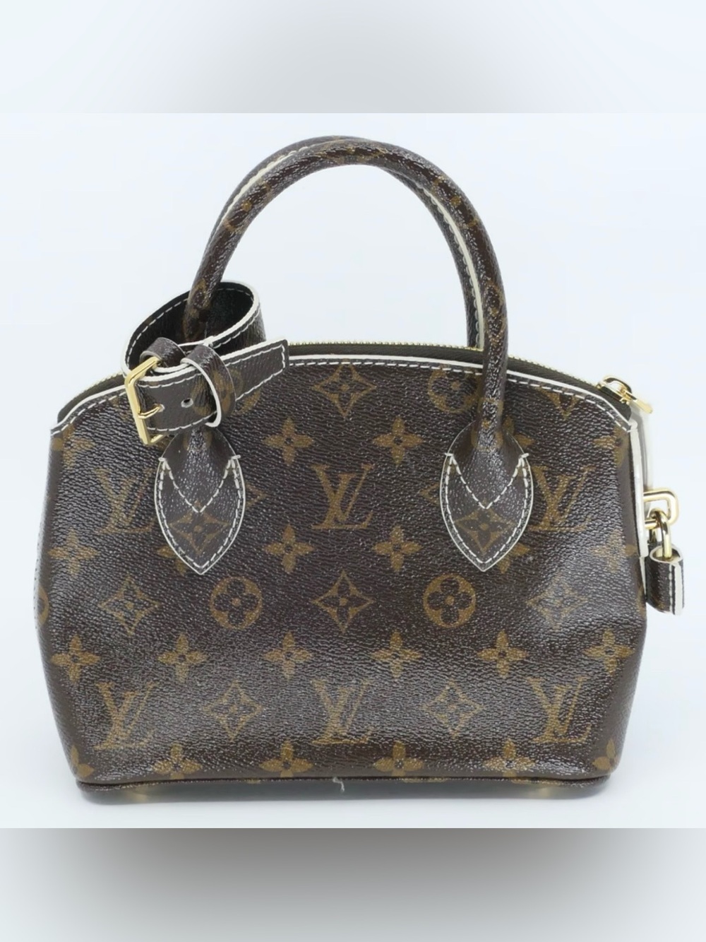 Louis Vuitton Limited Edition Shiny Monogram Lockit BB Handbag